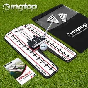 KINGTOP Ultra Golf Putting Mirror - Full Alignment View for Eyes & Shoulders - Ideal for Indoor | Outdoor Practice, with Carry Bag and Golf Tees
