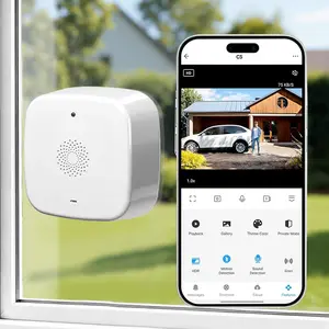 Window Security Camera Wireless Magnetic 4MP 2K, Indoor 2.4GHz & 5GHz WiFi Cameras for Home Security, Glass-Mount No-DrillInstall, Colorvue AI ColorNight Vision, AI Human & Vehicle Detection, 6s Pre-Roll, Battery Powered, SD/Cloud fathersdaygiftideas