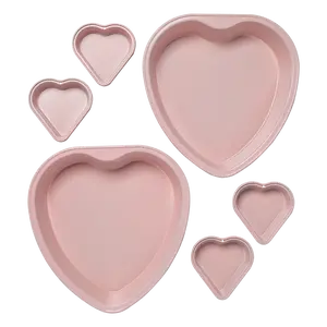 Paris Hilton Heart Shaped Bakeware Set, 6-Piece Nonstick Carbon Steel with Easy Release and Dishwasher Safe Finish Paris Hilton Heart Shaped Bakeware Set, 6-Piece Nonstick Carbon Steel with Easy Release and Dishwasher Safe Finish