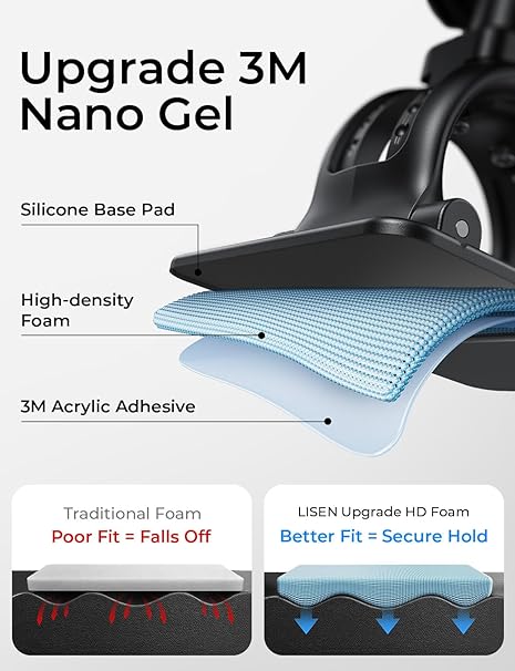 Magnetic Car Phone Mount for Dashboard & Air Vent Strong Magnet Holder Compatible with iPhone