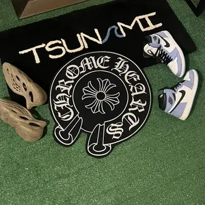 Tsunami Chrome Hypebeast Rug - Chrome Finish, Classic Design, Ideal for Home Decor