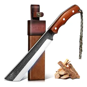 PURPLE DRAGON Outdoor Tool -  with Wood Sheath & Gifts for Outdoor lovers