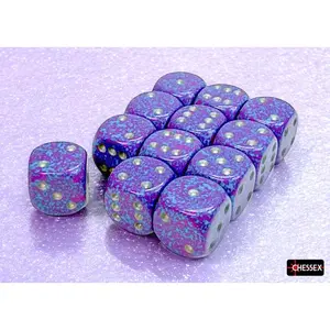 Speckled Silver Tetra 16mm d6 Dice Block (12 dice)