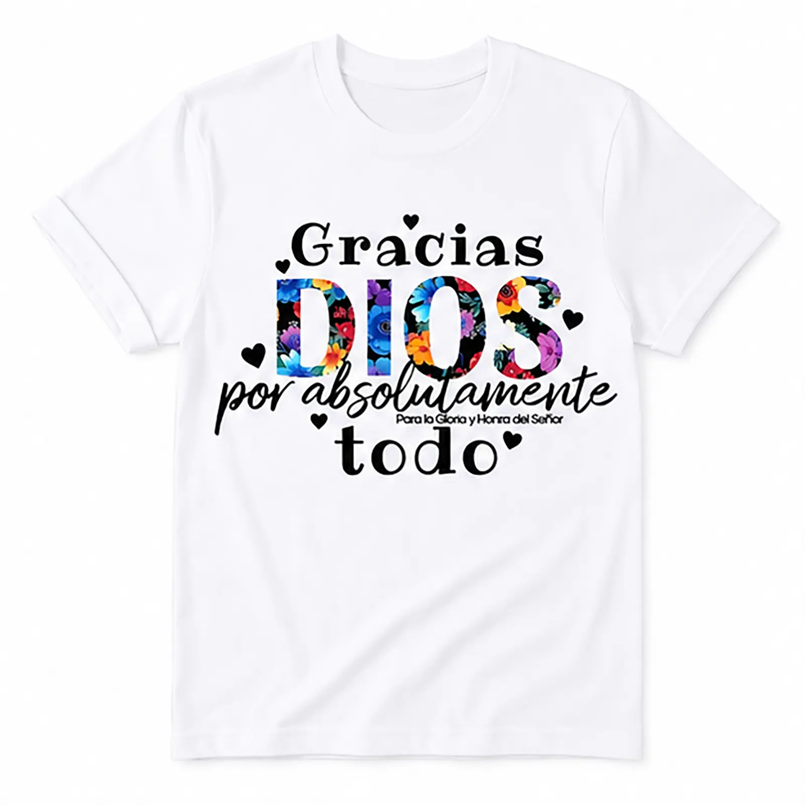 Christian Faith Shirt Bundle, Gracias Dios Por Absolutamente Todo, Jesus Saved My Life & Jesus Heals Graphic Tees, Religious Christian Gift for Men Women