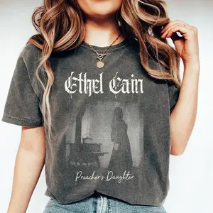 Vintage Ethel Cain Black Metal T-Shirt - Funny Preacher'S Daughter Shirt For Fans 2024