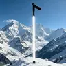 LED Warning Light Hiking Stick - 105cm Fixed Length Waterproof Aircraft Aluminum Durable Survival Stick, Built-in LED Light Strip, 360° Glow, Anti-Slip Grip, Rugged Trails Ready, Outdoor Safety Tool for Night Camping, Hiking Gear, Emergency Situations