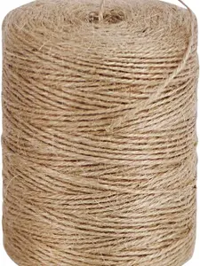 800 Ft Natural Jute Twine String Thin Ribbon Hemp Twine for Craft Plant Gift Wrapping Christmas Handmade Arts Decoration Packing String Home Decor (800 Ft (244M))