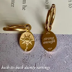 Strong Enough Dainty Mini Hoop Earrings