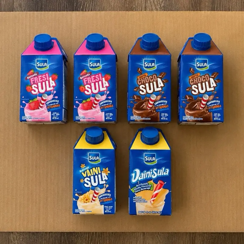 Sula Milkshake Trio Blend - Strawberry, Chocolate, Vanilla Flavored Sweet Snack Beverage (Milk & Dairy/Non-Dairy Option)