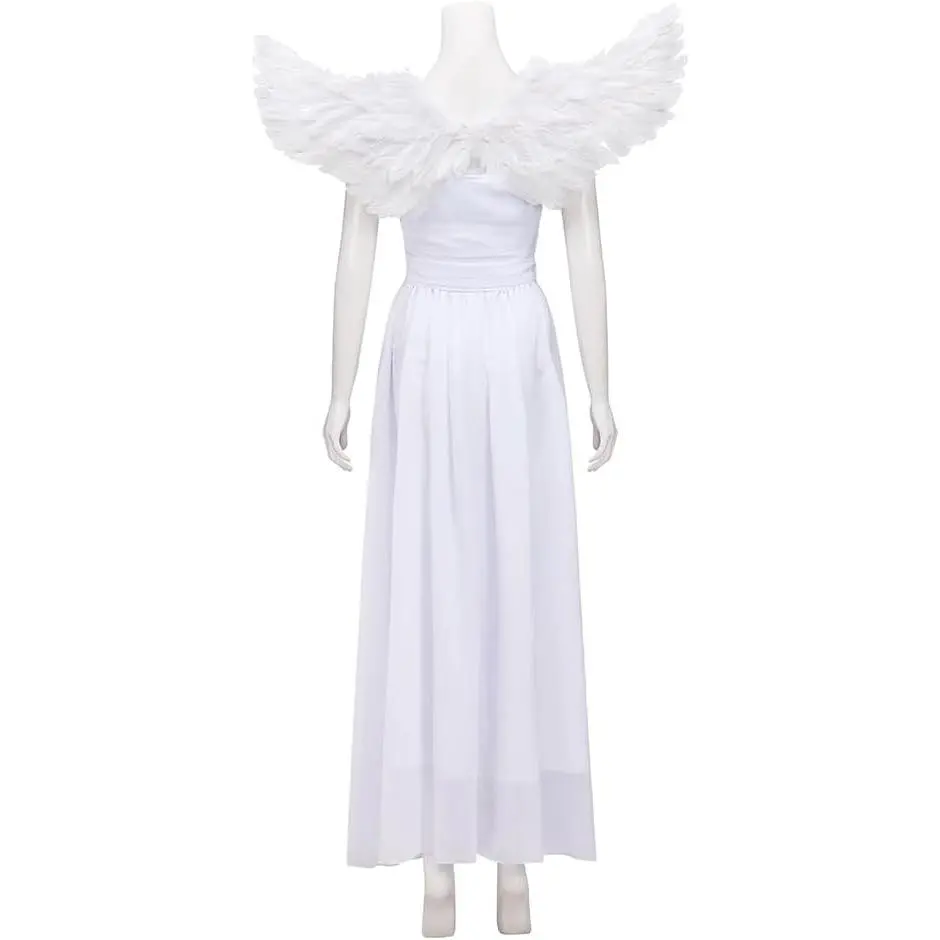 Romeo and Juliet Cosplay Costume Juliet Claire Danes White Angel Dress with Feather Wings Halloween Costume - TikTok Shop Romeo and Juliet Cosplay Costume Juliet Claire Danes White Angel Dress with Feather Wings Halloween Costume - TikTok Shop