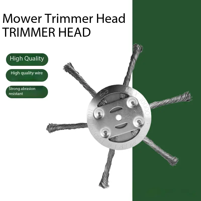 Weeding head twisted wire steel wire wheel disc weeding weeder weeding wheater twisted steel wire universal grass trimmer accessory trimmer replacement eater blade steel wire cutter trimmer head wire rotary brush trim head replacement weed wackers Tool La