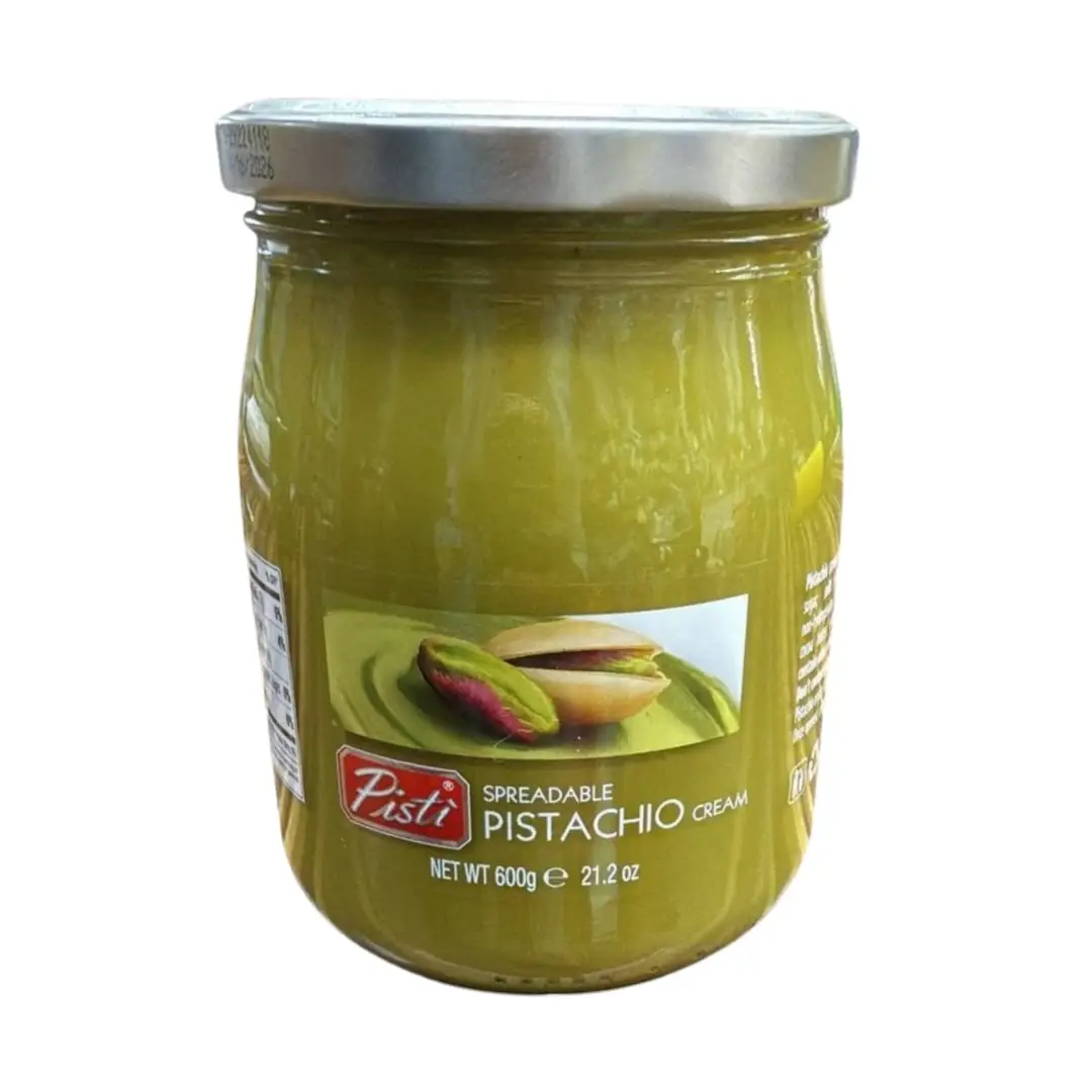 Pisti Cream of Pistachio from Sicily 21.2 Ounce (600g) | Artisanal Italian Nut Spread | Enjoy with Bread and Biscuits Flavor Pastachio Sweet Natural