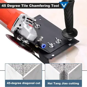 45 Degree Tile Corner Rounding Tool, Universal 45 Degree Tile Miter Saw Angle Grinder Attachment, Ceramic Stone Cutting, Diamond Marble Grinding Discs