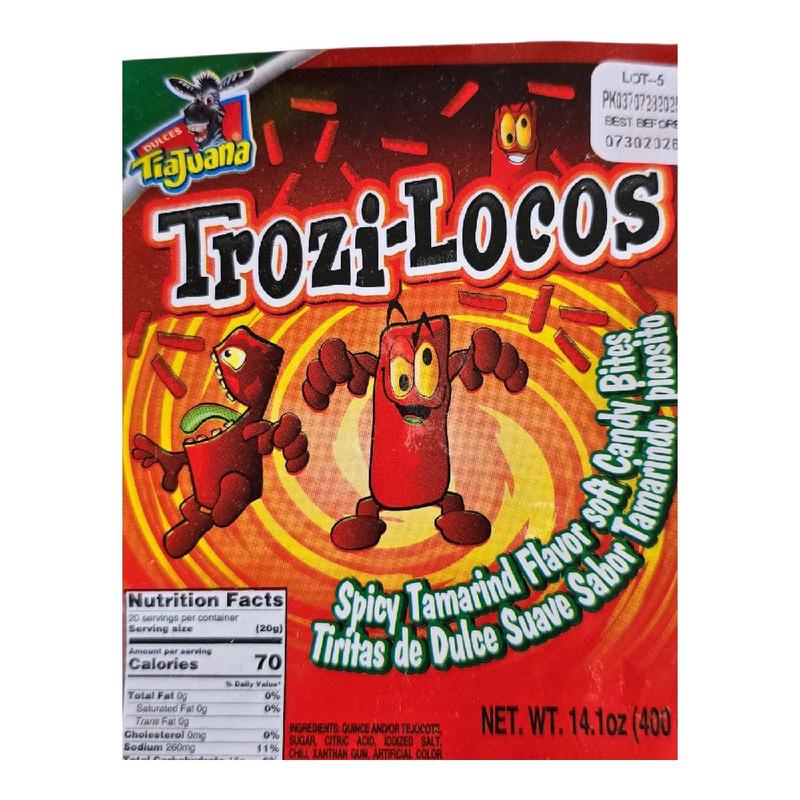 Tijuana Trozi-Locos  Spicy Tamarind Flavor Soft Candy Bites
