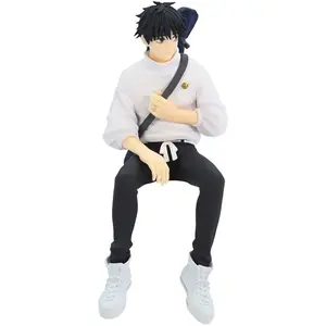 Anime JJK Figure Fushiguro Megumi figure sitting pose okkotsu yuta action figure PVC statue collection unisex birthday gift 15CM