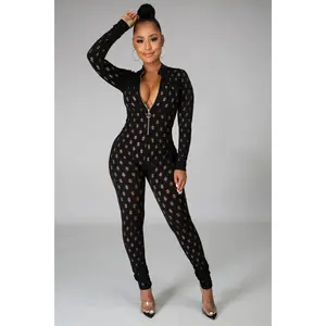 Candice Jumpsuit Long Sleeve Polyester