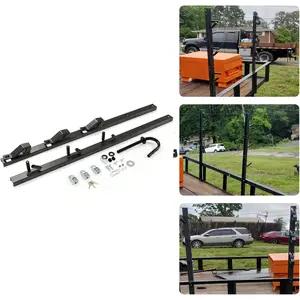 3 Place Trimmer Rack Weed Eater Racks Compatible with Landscape Enclosed  and Trailer w/Lock Steel Lockable
