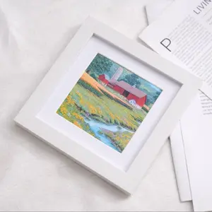 8 Inch Square Photo Frame, Elegant Display Box with Cutout Card, Versatile Home Decor, Perfect Gift for Kids and Wife, Square Picture Frame