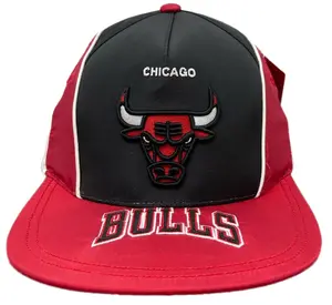 Mitchell & Ness Black/Red NBA Chicago Bulls Freethrow HWC Snapback Hat