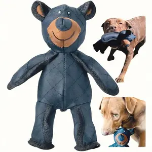Dog Unbreakable Teddy Extreme Bears 2.0 Dog Toys Aggressive Chewers Indestructible Stuffed Plush Dog Squeaky Toy Interactive Chew Keep Them Busy Durable Tough Heavy Duty Chewer Dog Toy Large Breed (1PC)