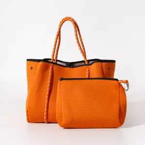BURNT ORANGE BASIC SET - EVERYDAY TOTE AND POUCH