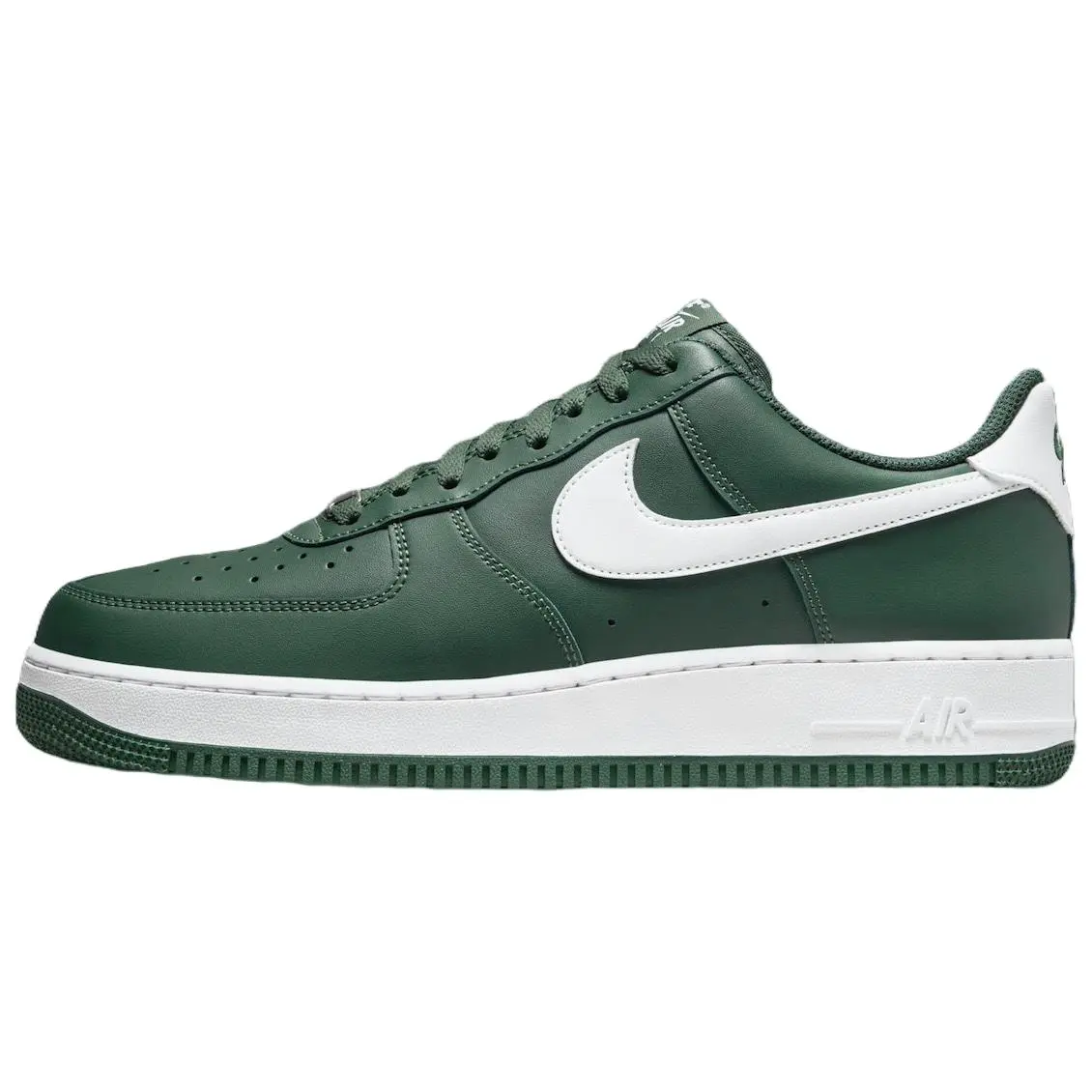 Men's Nike Air Force 1 Low Gorge Green Low-Top Footwear - White Accents, Trending Maison Mihara Verifiable Pair with Credentials for Global Authentication