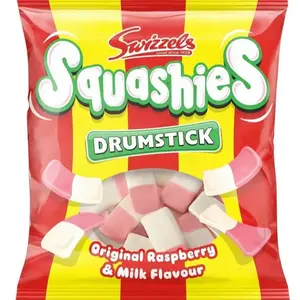 Swizzels Drumstick Squashies Original Raspberry & Milk Flavour 120g