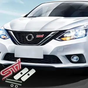 Metal Car Front Grille Emblem Sticker Body Trunk Badge Decal Automobile Decals for Subaru STI Logo WRX Forester XV Outback Impreza Accessories