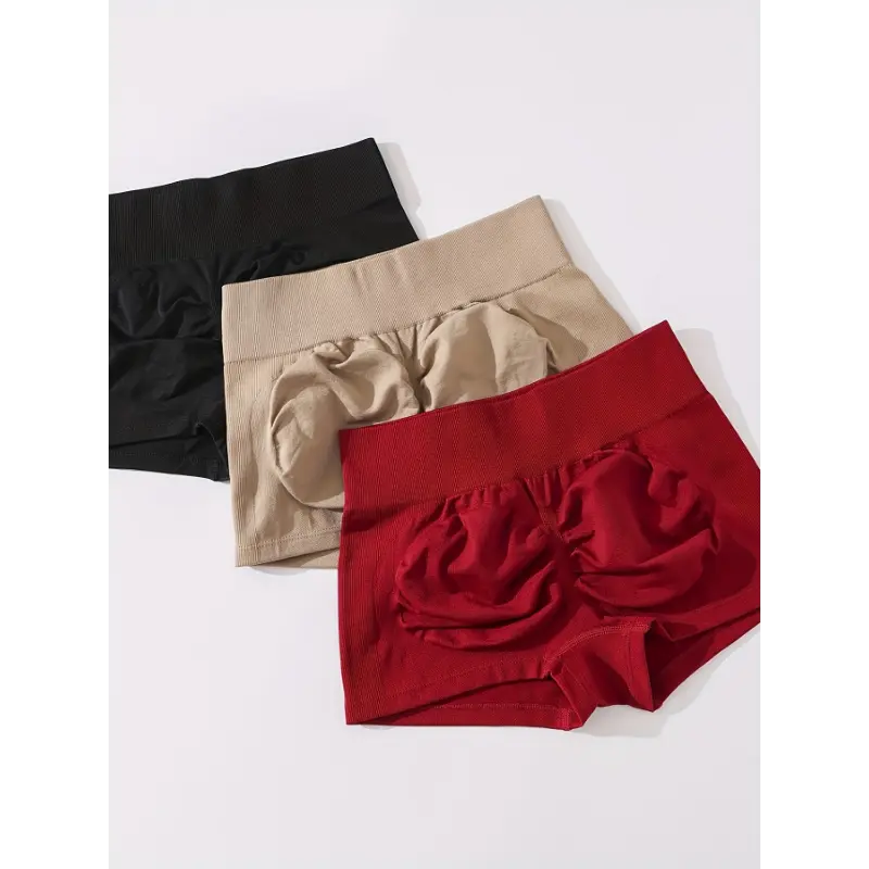 3-Pack High-Waisted Seamless Peach Lift Breathable Fitness Shorts For Women, Tummy Control Yoga Workout Athletic Gym Sportswear