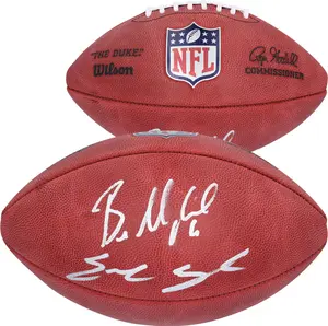 Emeka Egbuka and Baker Mayfield Tampa Bay Buccaneers Autographed Duke Full Color Football - Fanatics Authentic Certified
