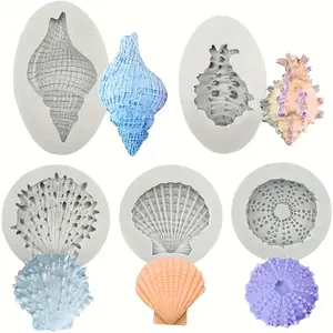 5pcs Durable Silicone Molds Suitable for Resin Art - -Shaped Mold with Irregular & Round Cavities, Compatible for Jewelry Making, Pendants, Keychains, Coasters, Wax/Resin Crafting (Ideal for Beginners & Experts)