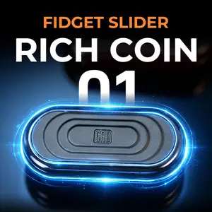 Mr Gao Gem Mechanical Slider Fidget Toy - Precision Functionality with Unique Gem Design for Versatile Applications Rich Coin Stress Relief Block Soft Stress Ball