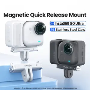 Insta360 Go Ultra Magnetic Quick-Release Base, Plastic Fast Release Mounting Plate, Durable Design for Secure Attachment