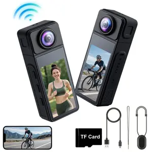 4K Mini Sports Camera, Action Camera, Portable Body Cam Wearable Video Recorder with Thumb Size, Magnetic Sport Digital Camcorder, Ideal for Cycling, Pet Photography, Vlogging