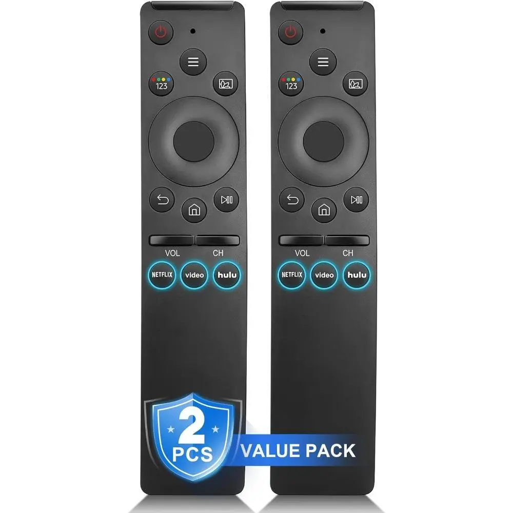 2 Pcs Durable ABS+Silicone Infrared Universal Remote Controls, Samsung Smart TV Replacement, Crystal UHD TV Accessories, Fast Response, Long-Range Signal, Thoughtful Festive Home Gift