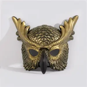 New Carnival Owl Mask Festival Cosplay Prop Atmosphere Party Costume, Halloween Masquerade Ball Accessory, Unisex Animal Theme Dress-Up