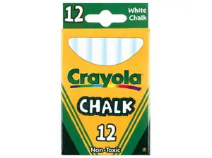Crayola 51-0320 White Chalk - 12 Count