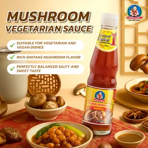 DEK SOM BOON Mushroom Vegetarian Sauce 350g, Vegan (12.35 oz) ซอสเห็ดหอม ตราเด็กสมบูรณ์