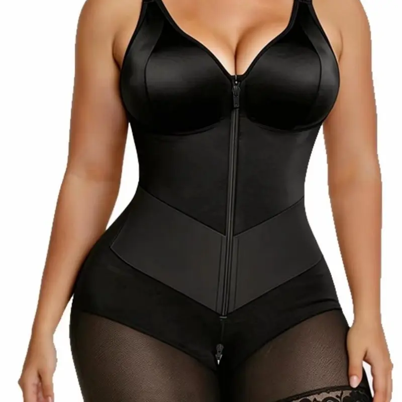 Women's Waist Cinching and Butt Lifting Bodysuit, Fajas, V-Belt Soft Double Compression Body Shaper, Colombian Molded Tight Compression Shapewear, Breathable Jumpsuit with Adjustable Shoulder Straps, Suitable for Daily Wear & Gym & Yoga