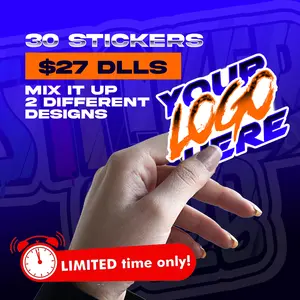 Custom printed stickers promotion pack