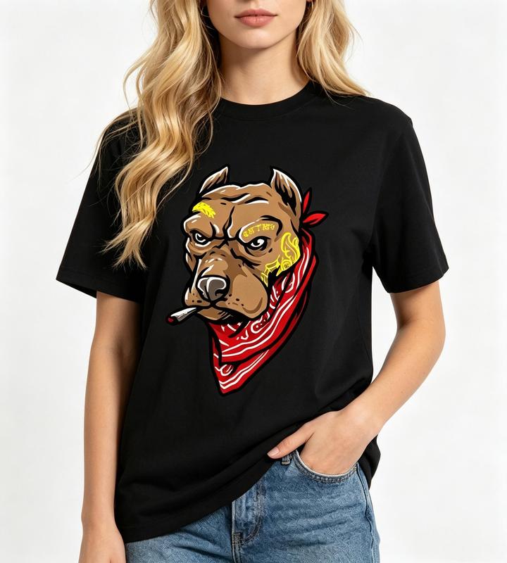 Women's Crew Neck Short Sleeve T-Shirt - Black Streetwear Bold Graphic, Breathable Fitted Cut Short Sleeve Tops #sohochic