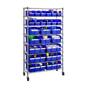 Seville Classic s 8-Tier NSF 24 -Bin Rack Stora ge System