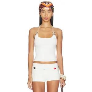 superdown Blanche Halter Top in White