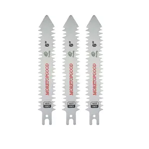 2 in 1 Double-Sided Teeth Reciprocating Saw Blade, 9 Inch and 6 Inch Pruning Saw Blades for Tree Trimming, PVC, Wood Cutting (3 Pack/5TPI) outdoorfun