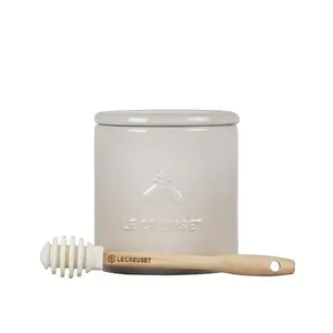 Le Creuset Honey Pot w/Dipper - Meringue