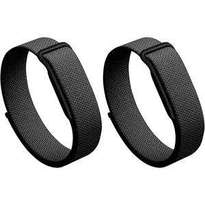 Stretch Nylon Loop Band Compatible with Google Fitbit Air, Soft Breathable Woven Sport Strap, Adjustable Elastic Replacement Wristband for Men & Women