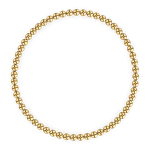 3MM Gold Ball Bracelet