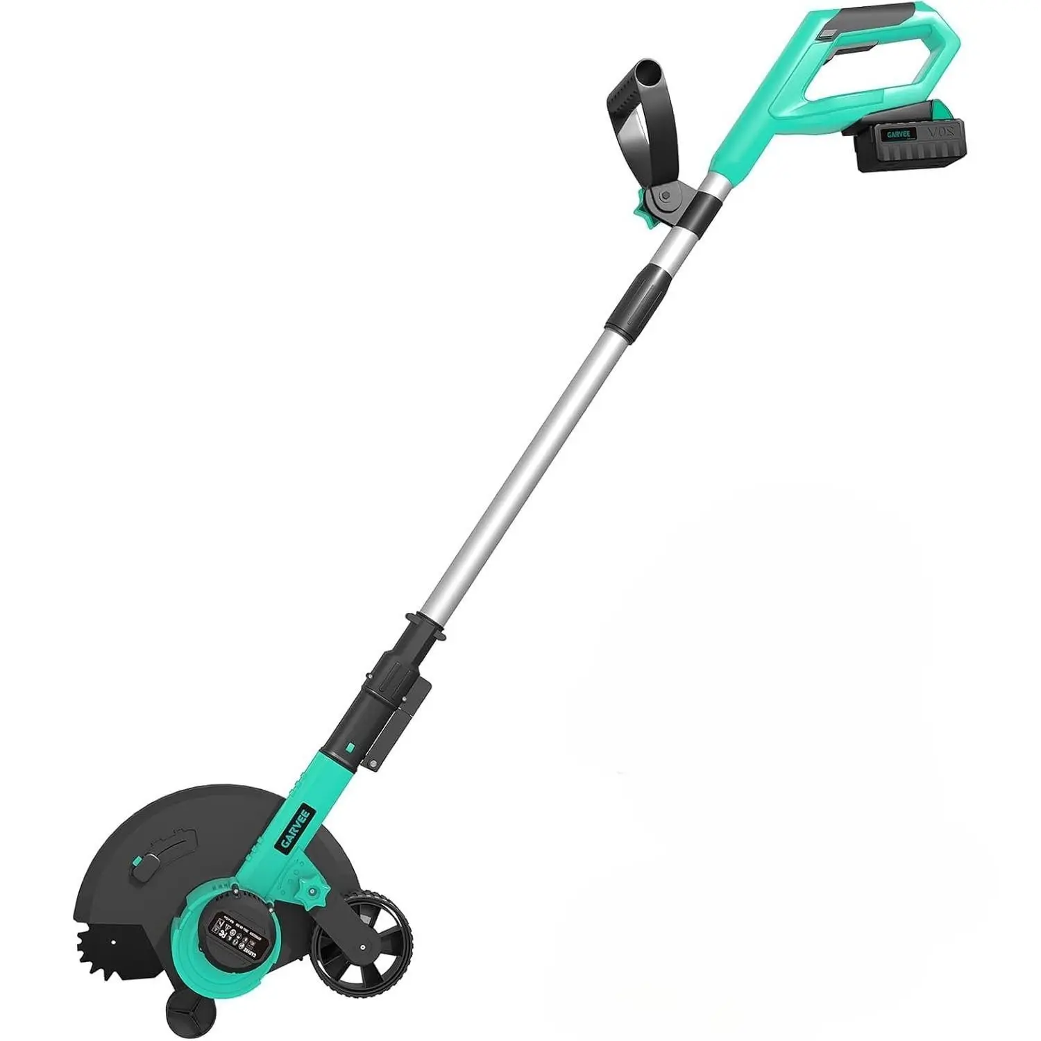 9-Inch Cordless Weed Wacker String Trimmer, Edger & Lawn Care Tool for Sidewalk & Driveway Landscaping, Flexible Adjustable Handle, Grass Trimming Gear with Accessory Kit