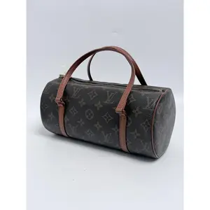 Pre-owned Louis Vuitton Canvas Shoulder Bags Monogram Papillon 30 Barrel Shoulder handbag Handle Bag JA865LV