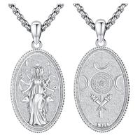 Goddess Hecate -1 White Gold Plated